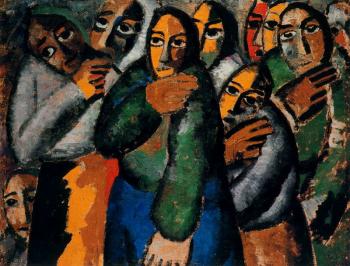卡玆米爾 馬列維奇 Peasant Women In Church 卡玆米爾 馬列維奇 Peasant Women In Church
